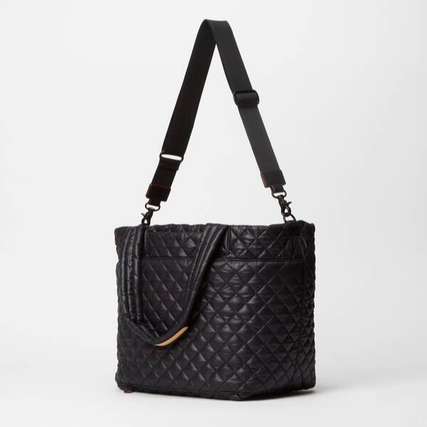 MZ Wallace Medium Metro Deluxe Tote in Black – Blue Beetle MZ Wallace Medium Metro Deluxe Tote in Black – Blue Beetle