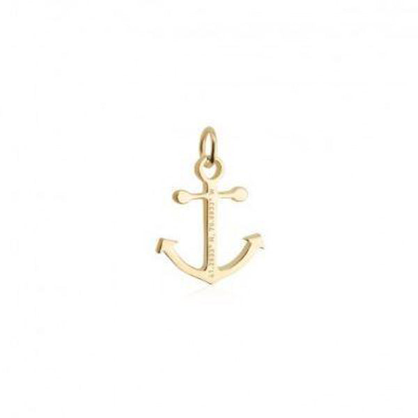 Nantucket Anchor Coordinates Bracelet Charm in Gold Vermeil