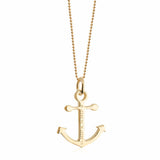Nantucket Anchor Coordinates Charm in Gold Vermeil by Jet Set Candy