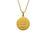 Small Colby Davis Gold Nantucket Charm in Gold Vermiel