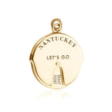 Nantucket Spinner Charm in Gold Vermeil by Jet Set Candy