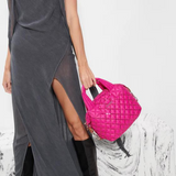 MZ Wallace Small Sutton Deluxe in Bright Fuchsia with Sequins