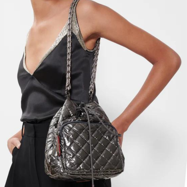 Bucket bag sales with drawstring