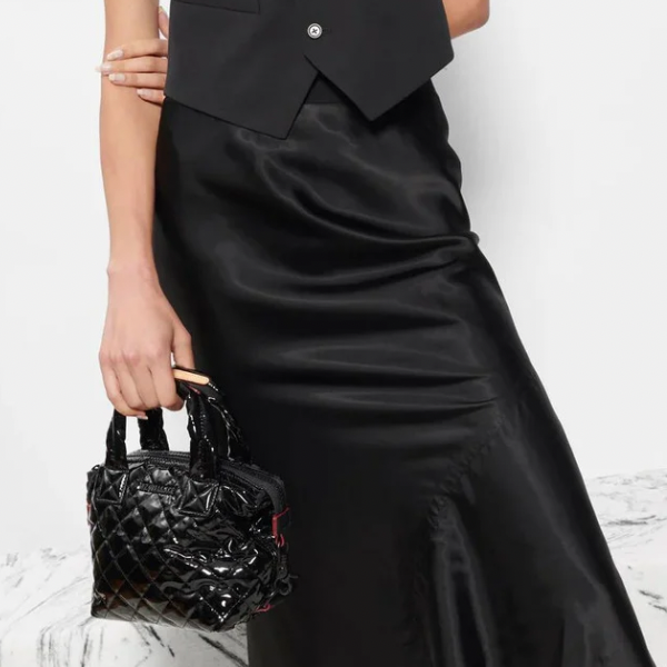 MZ Wallace XXSmall (micro) Sutton Deluxe in Black Lacquer