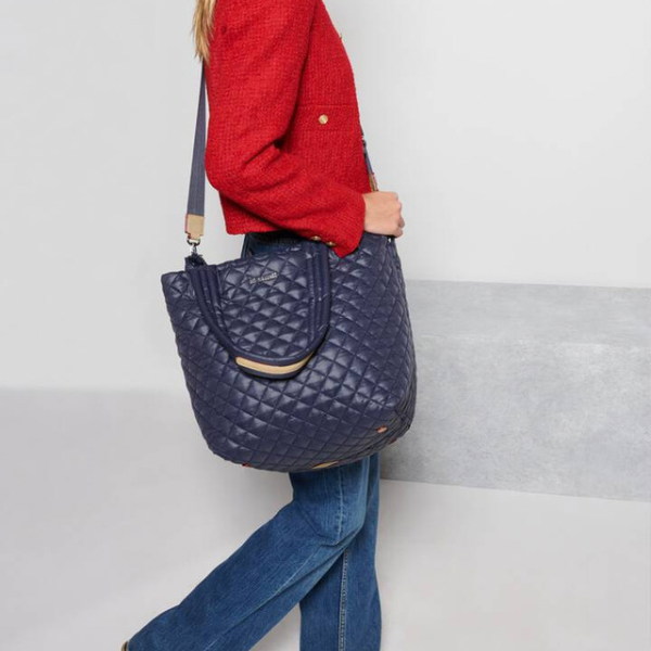 MZ Wallace Medium Metro Deluxe Tote in Dawn Blue (Navy)