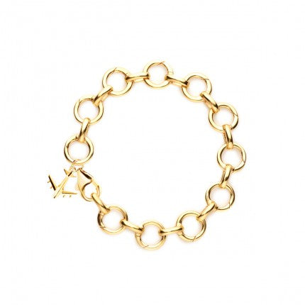 gold charm bracelet