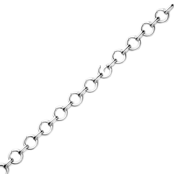 Sterling Silver Link Charm Bracelet