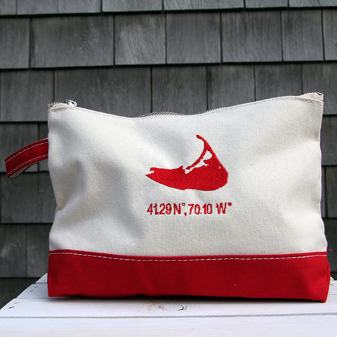 Island Make Up Bag in Red