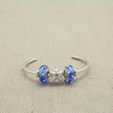 Cuff Bracelet with Starfish Charm Bead