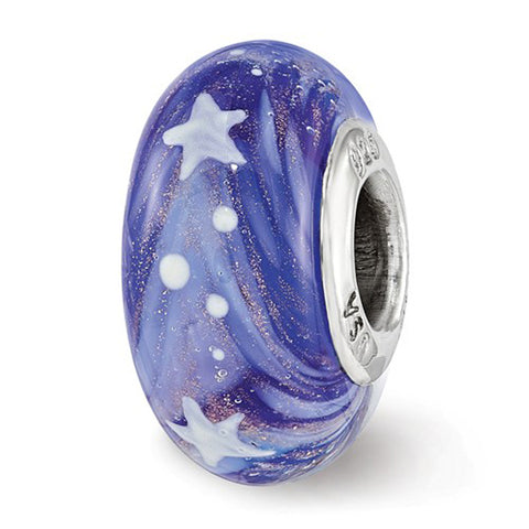 Nantucket Starry Night Glass Bead