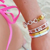 Clam Shell Bracelet Charm in Gold Vermeil