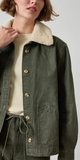 Washed Twill Jacket in Juniper