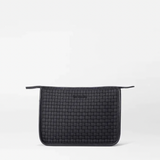 MZ Wallace Woven Clutch in Black