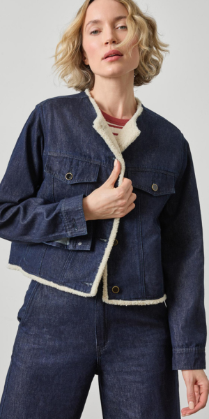 Sherpa Lined Jean Jacket
