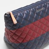 MZ Wallace Rugby Stripe Zoey Large Zip Pouch