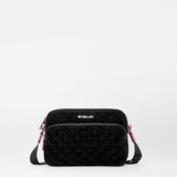 MZ Wallace Small Metro Camera Bag in Black Velvet Finish