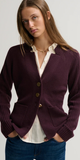 St. Amelia Knit Jacket in Plum