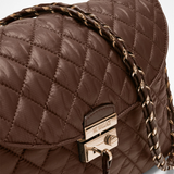 MZ Wallace Mini Crosby Lock Shoulder in Walnut