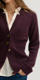 St. Amelia Knit Jacket in Plum