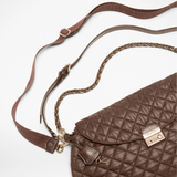 MZ Wallace Mini Crosby Lock Shoulder in Walnut
