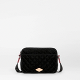 MZ Wallace Small Metro Camera Bag in Black Velvet Finish