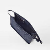 MZ Wallace Woven Clutch in Navy Dawn