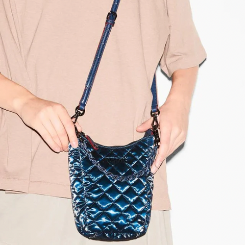 Pearl With Iridescent Micro Crosby Bag – BLU'S
