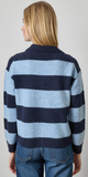 Striped Polo Sweater in Clearwater