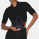 MZ Wallace Petite Metro Tote Deluxe in Black