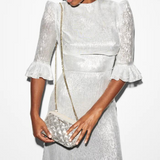 MZ Wallace Small Emily Crossbody in Ice Sequin