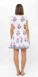 Cinched Waist Flirty Short Dress in Puglia Petal