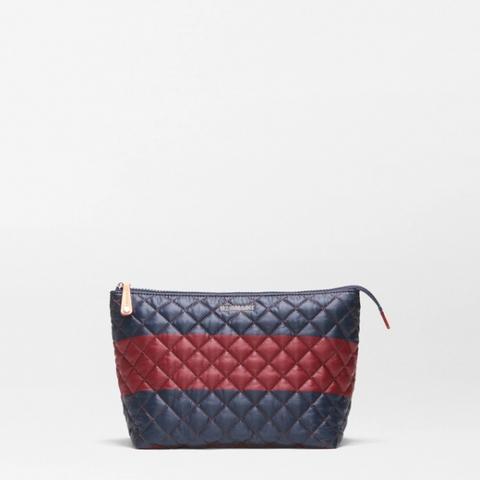 MZ Wallace Rugby Stripe Zoey Large Zip Pouch