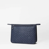 MZ Wallace Woven Clutch in Navy Dawn