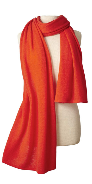 Cashmere Travel Wrap in Orange