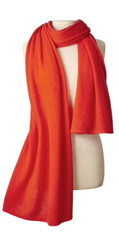 Cashmere Travel Wrap in Orange