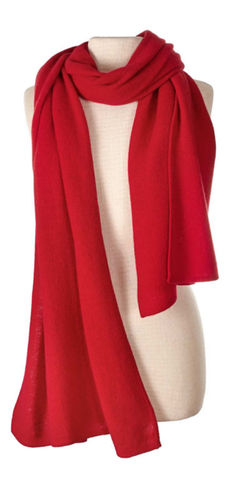 Cashmere Travel Wrap in Chili