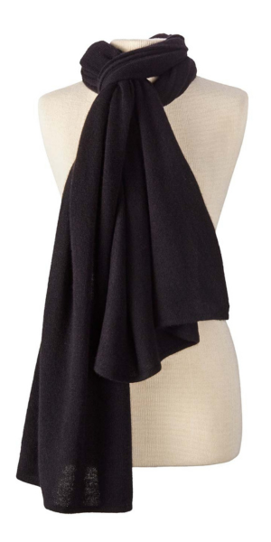 Cashmere Travel Wrap in Black