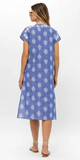 Kaftan Midi in Chatham Blue