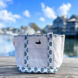 Nantucket Block Print Tote Small