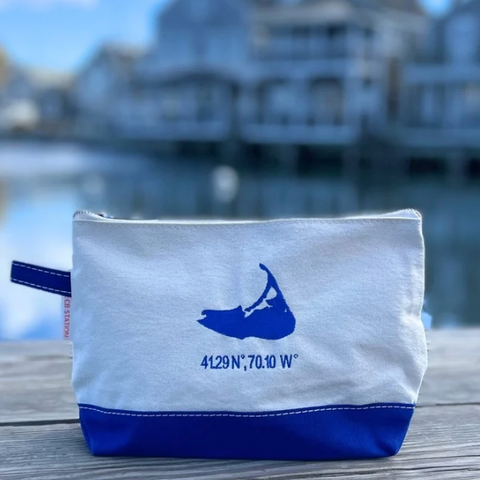 Island Make Up Bag in Royal