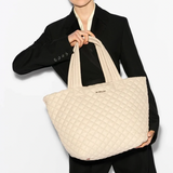 MZ Wallace Medium Metro Deluxe Tote in Buff