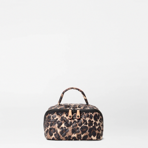 MZ Wallace Metro Accordion Cosmetic in Leopard