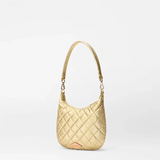 MZ Wallace Mini Crosby Sienna in Light Gold Pearl