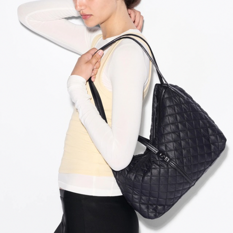 MZ Wallace Astor East West Tote in Black