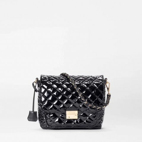 MZ Wallace Medium Crosby Lock in Black Lacquer
