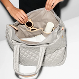 MZ Wallace Medium Metro City Tote in Sable Pearl Metallic