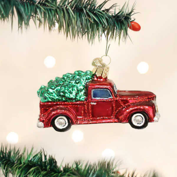 Old Truck with Tree Ornament