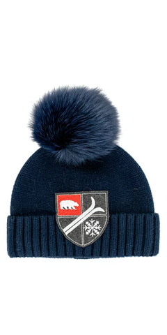 Swiss Ski Hat in Navy