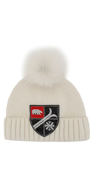 Swiss Ski Hat in Ivory
