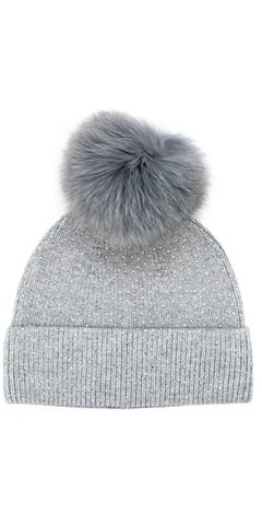 Sparkle Beanie in Grey